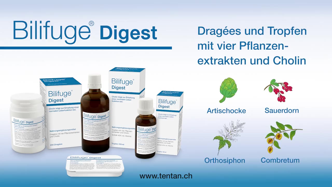 Bilifuge Digest — DOOH spot (German)