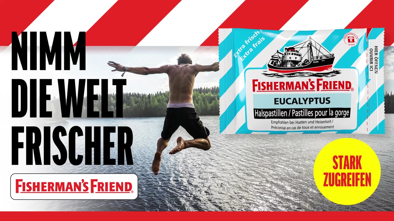 Fisherman's Friend — DOOH creative on the SPAR network