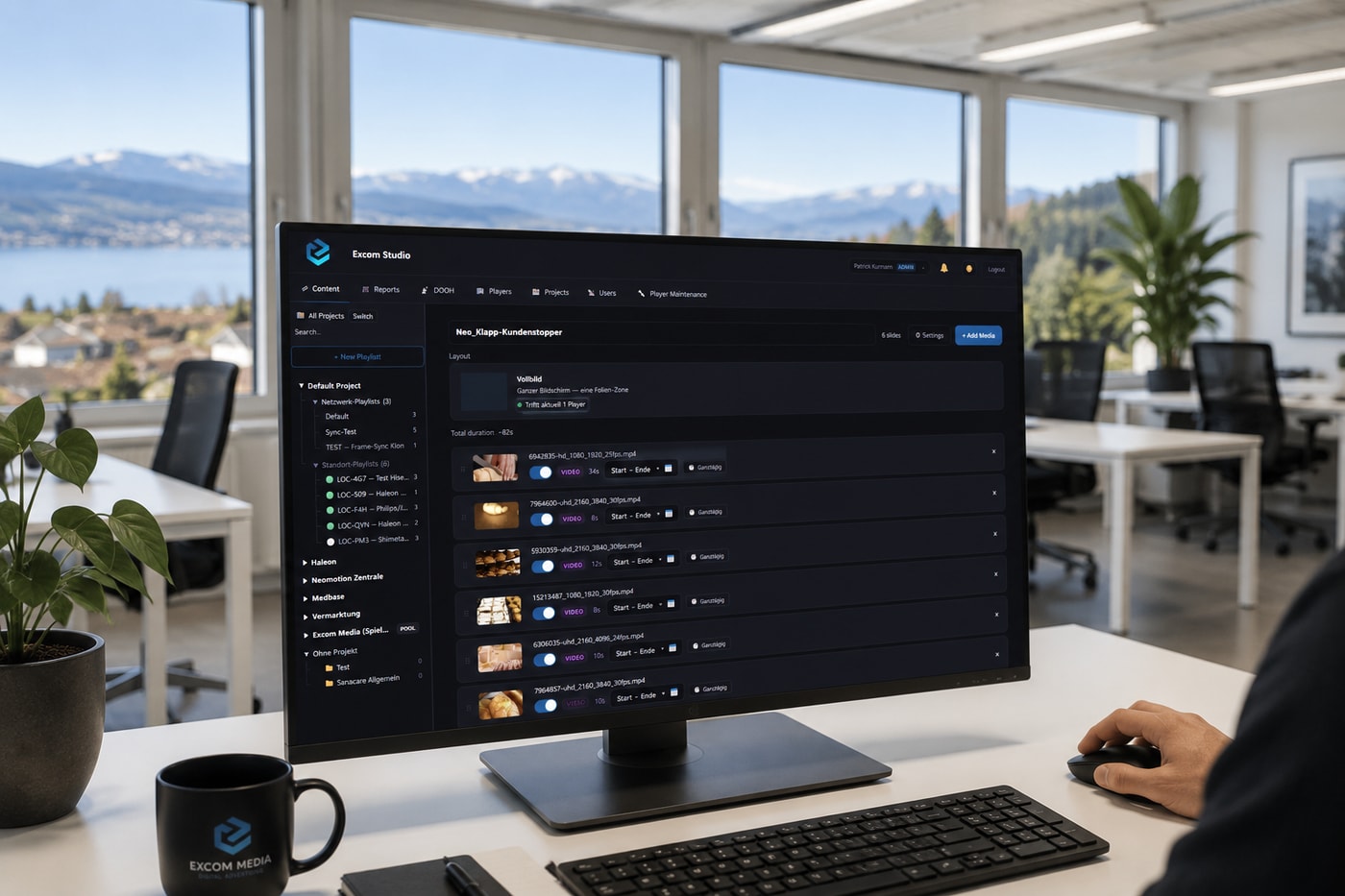 EXCOM Studio CMS — aperçu