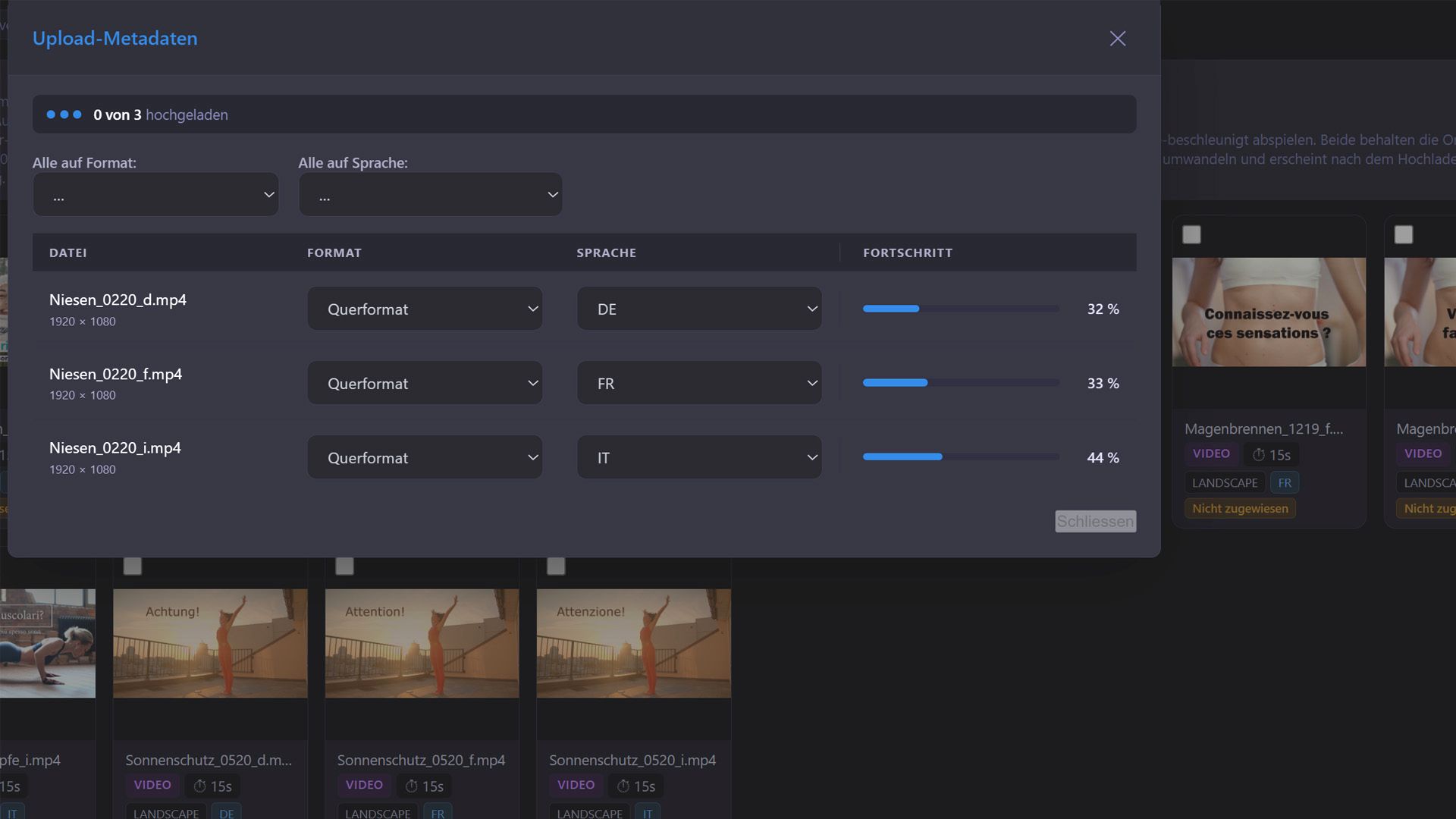 EXCOM Studio CMS — Upload distribution