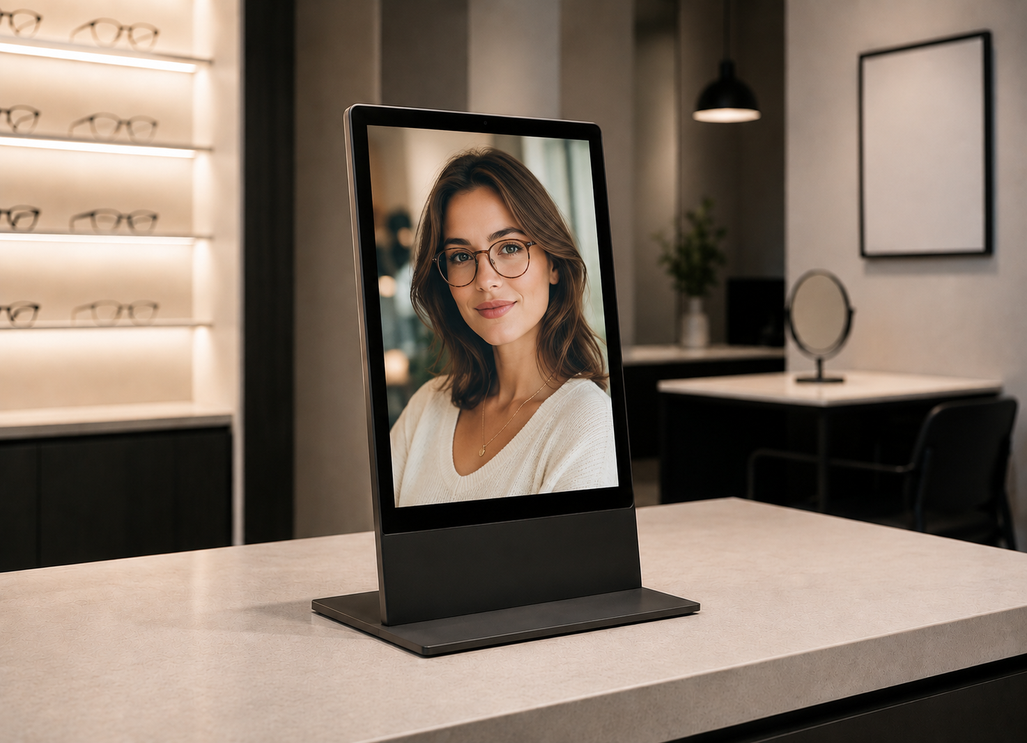 Installation Digital Signage : Présentoirs de comptoir