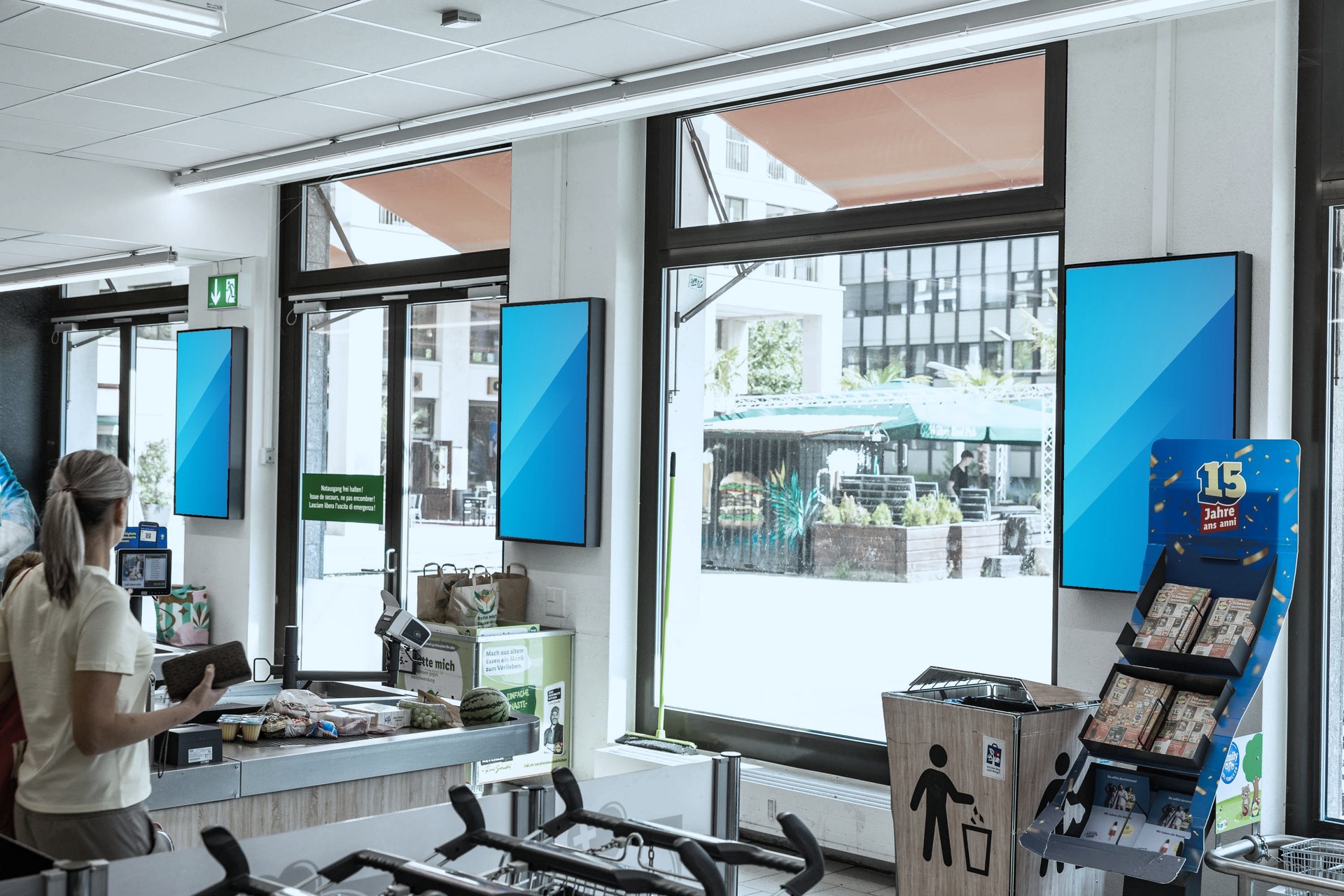 Example: Goodbye screen at Lidl