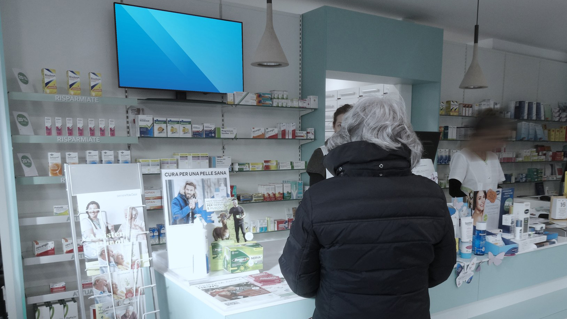 POS-Healthcare — écran publicitaire DOOH