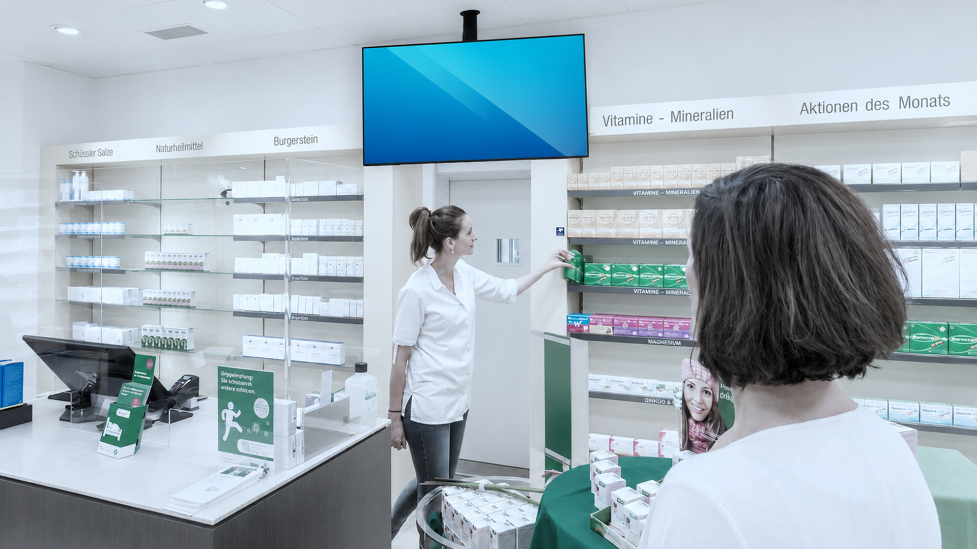 POS-Healthcare — DOOH advertising screen
