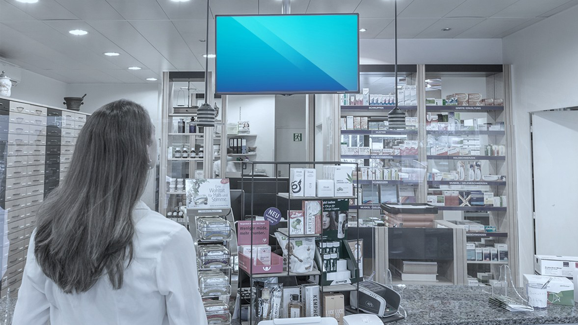 POS-Healthcare — DOOH advertising screen